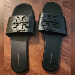Tory Burch Monogram Slides